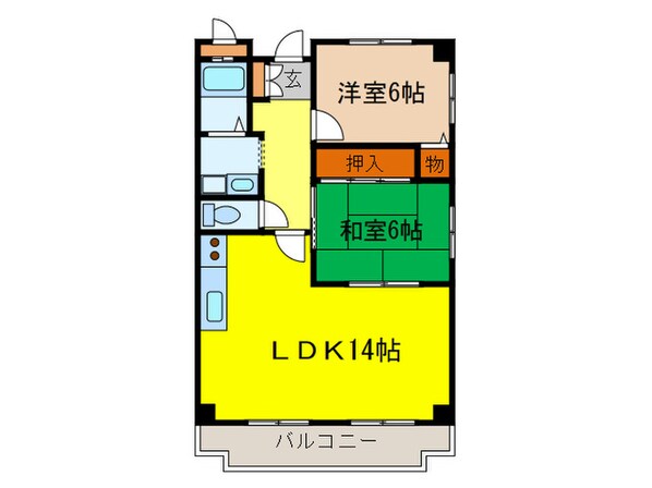 ルミエ－ル桃山の物件間取画像